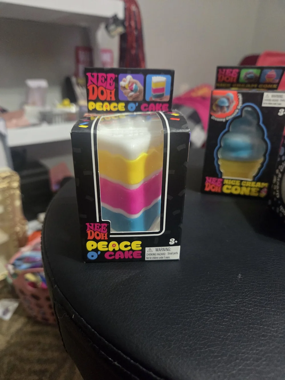 AUTHENIC Peace O' Cake Stacking Toy - White, Yellow, Pink, Blue
